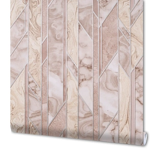 Обои бумажные Топаз бежевые 0.53 м 9089-61